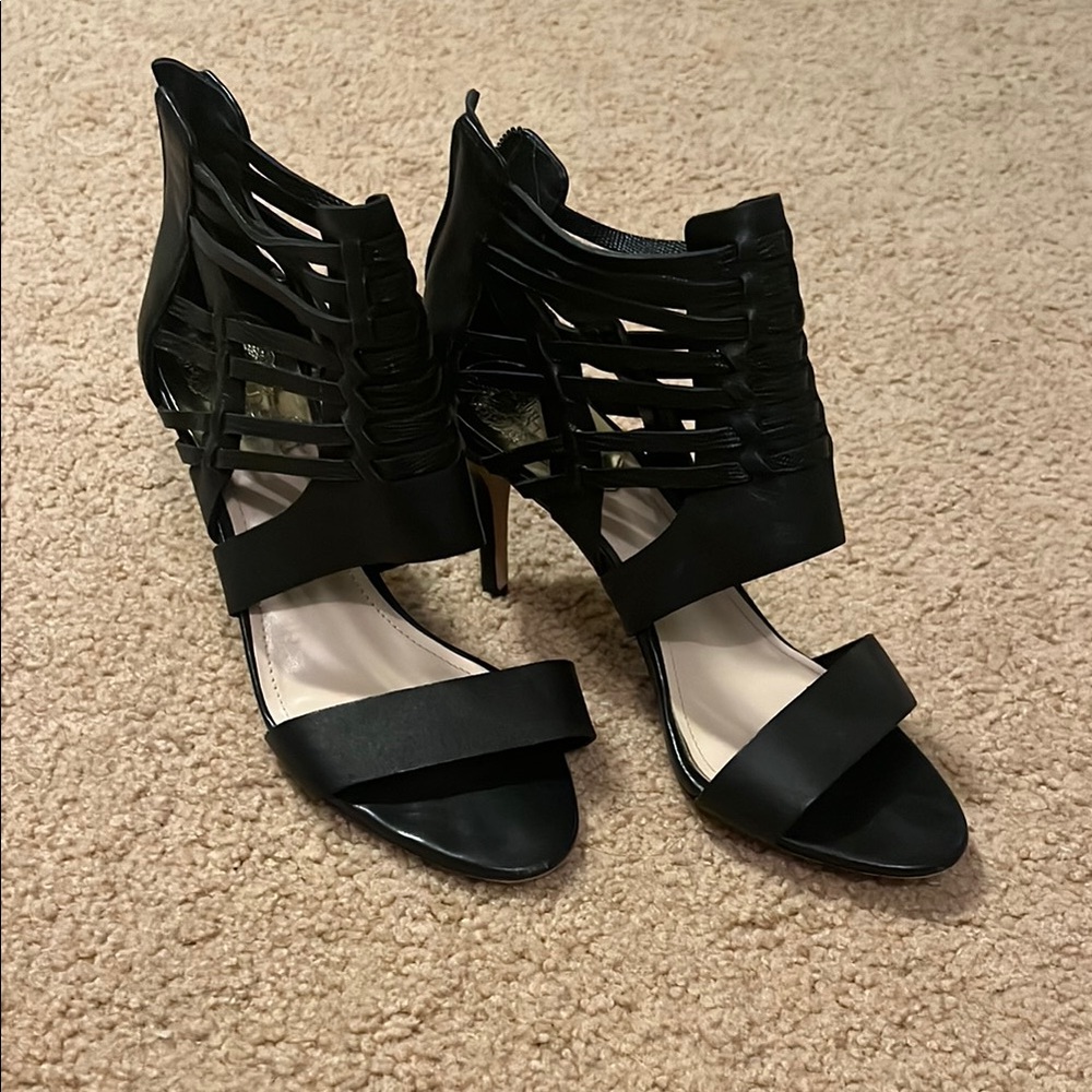 Vince Camuto Black High Heel Suede Heels
